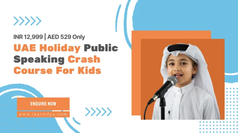 UAE Holiday Public Speaking Crash Course For Kids