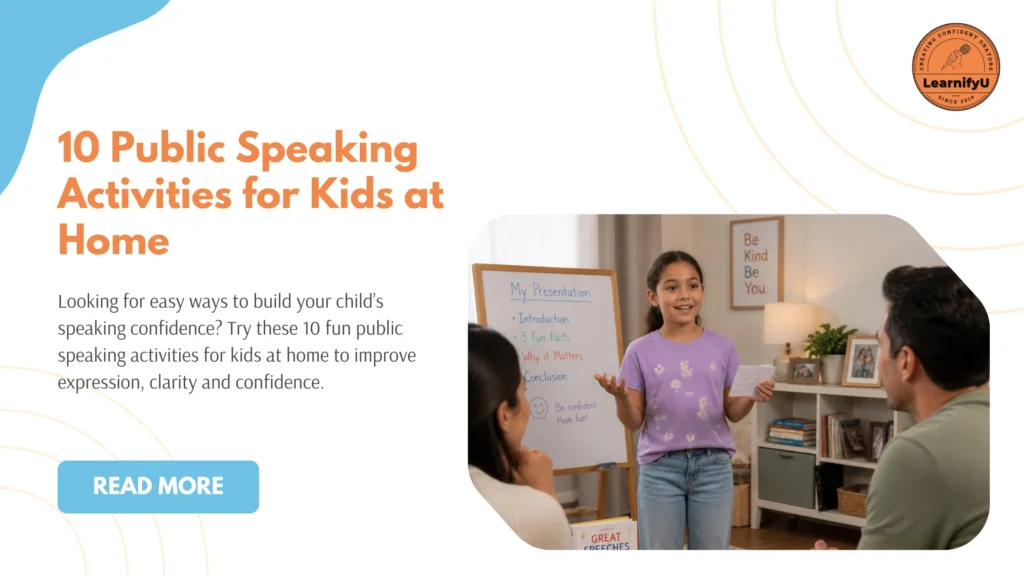 10 Public Speaking Activities for Kids at Home