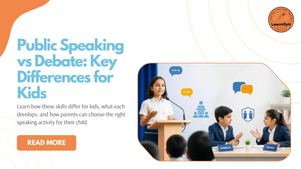 Public Speaking vs Debate: What’s the Difference for Kids?